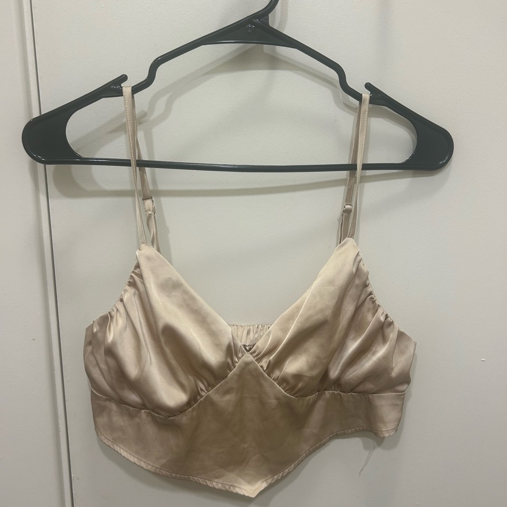 Satin Gold Bralette